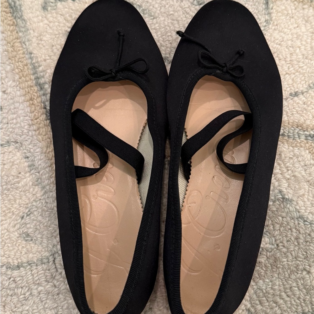 J. Crew Black Ballet Flats with Bow